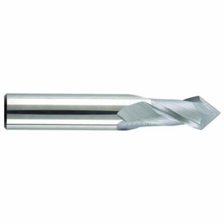 Morse DRILLMILL End Mill, Regular Length Single End, Series 5989T, 12 Dia, 3 Overall Length, 1 Flute 95351